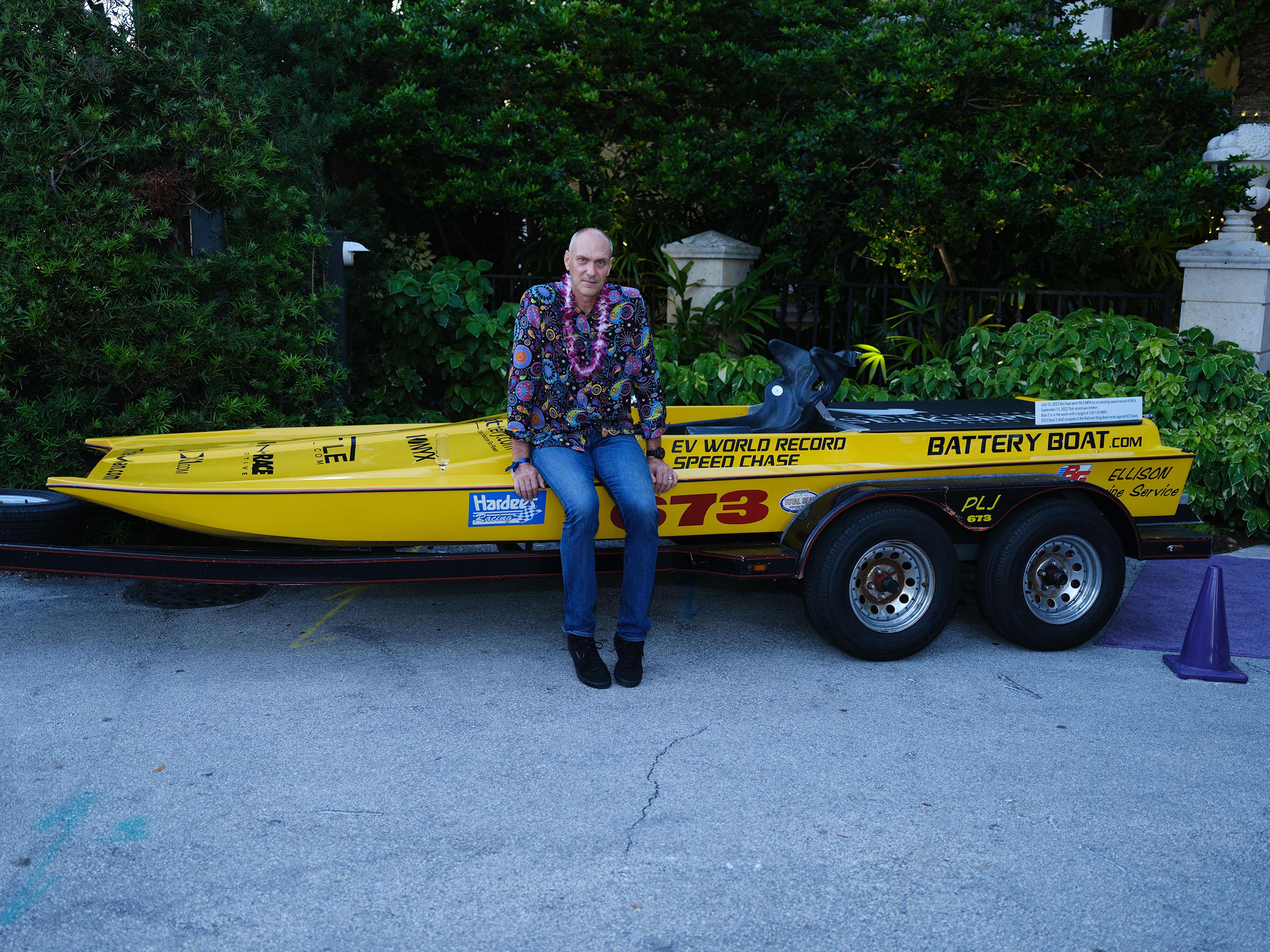 Jim Brown with SeaKeepers' Battery Boat