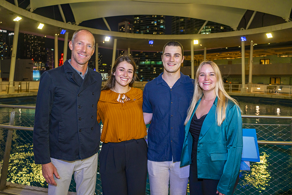 Adam Steckley, Toni Lohroff, Tyler Mominey, and Katie Sheahan