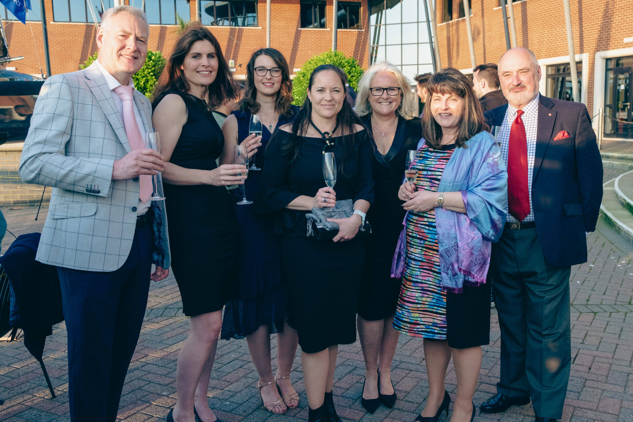 Captain Brian Murphy, Lara Moore, Dr Alice Hall, Yvette de Klerk, Gill Rodrigues, Mrs Sandra Hardy & Lee Hardy OBE,