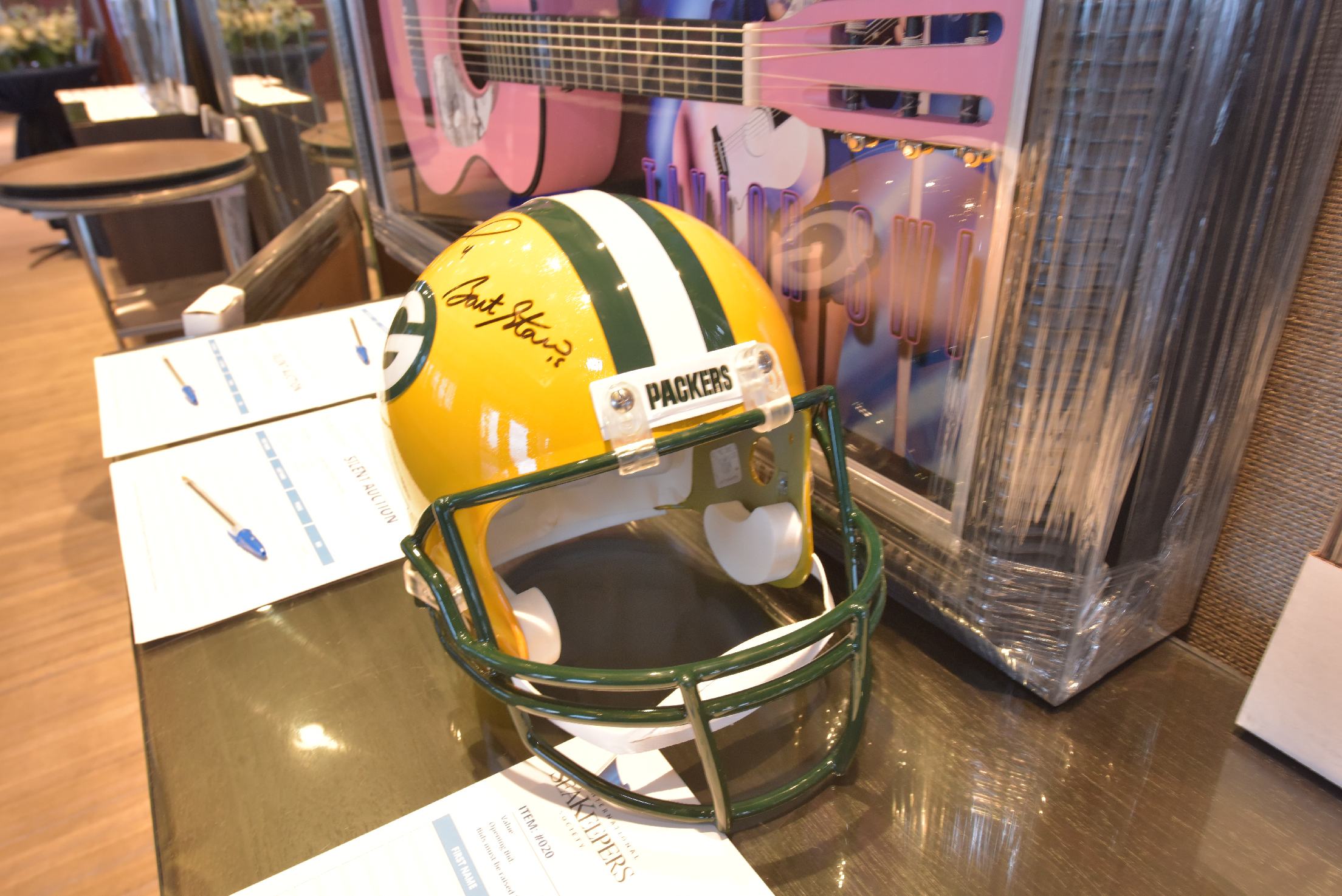 Green Bay Packers Helmet at The International SeaKeepers Society's Founders Event 2024