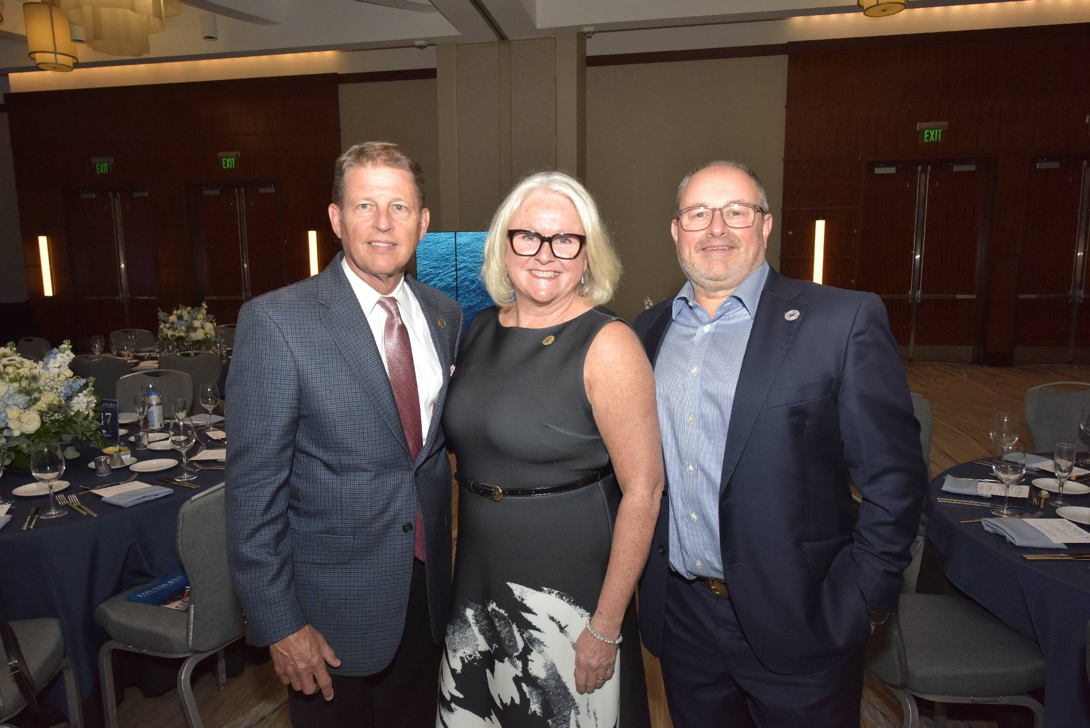 Dick Seidenspinner, Gill Rodrigues and Alex Rodrigues at The International SeaKeepers Society's Founders Event 2024
