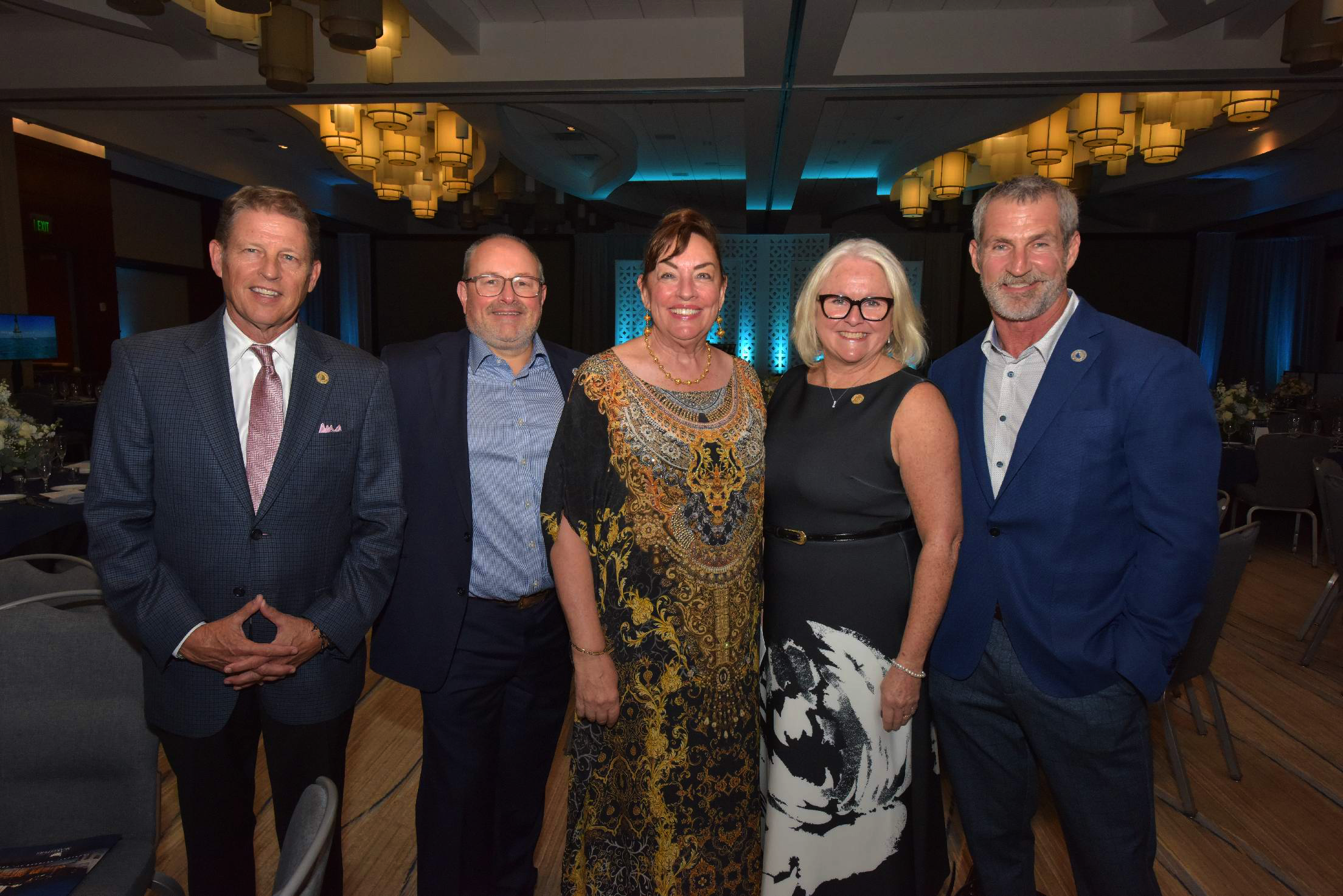 Dick Seidenspinner (Chief Fleet Operations), Alex Rodrigues, Norma Trease (Board Member), Gill Rodrigues (Director of International Relations), and Jay Wade (Chairman) at The International SeaKeepers Society's Founders Event 2024