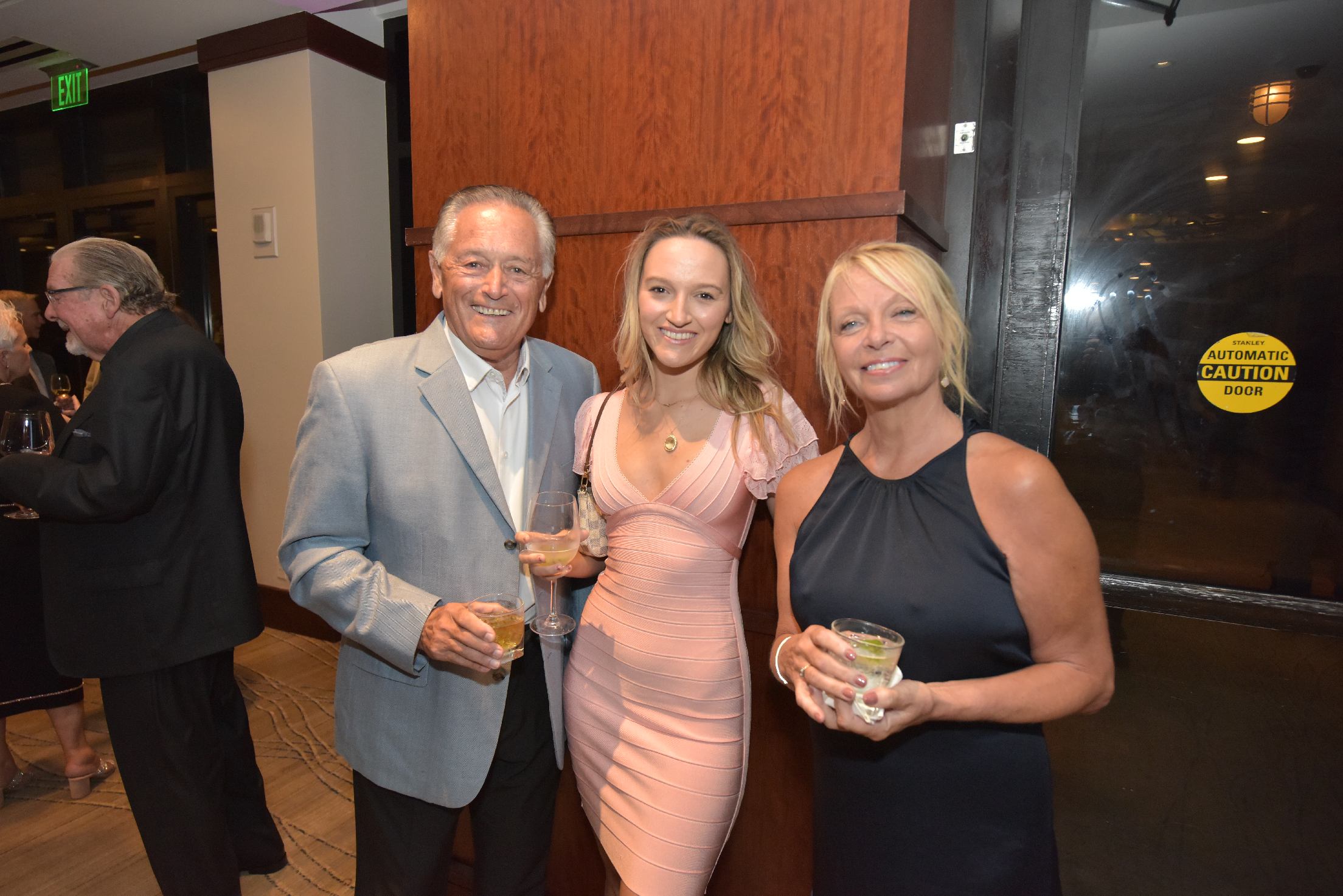 Photo of Steven, Emily and Vivan Roden at The International SeaKeeper Society's Founders Event 2024